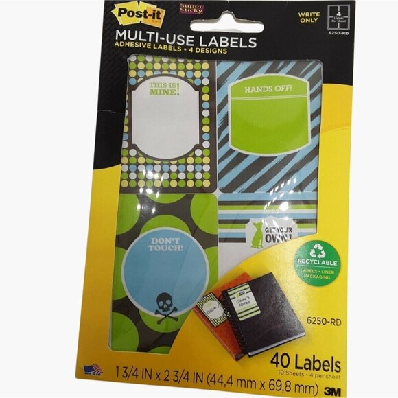 Post It Labels School Office This is Mine Hands Off Dont Touch Get Your own - Picture 3 of 6